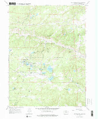 Red Feather Lakes Colorado Historical topographic map, 1:24000 scale, 7.5 X 7.5 Minute, Year 1967