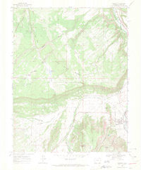 Ridgway Colorado Historical topographic map, 1:24000 scale, 7.5 X 7.5 Minute, Year 1967