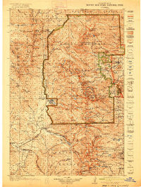 Rocky Mountain National Park Colorado Historical topographic map, 1:125000 scale, 30 X 30 Minute, Year 1919