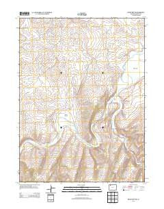 Round Bottom Colorado Historical topographic map, 1:24000 scale, 7.5 X 7.5 Minute, Year 2013