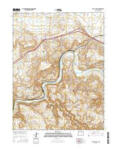 Ruby Canyon Colorado Current topographic map, 1:24000 scale, 7.5 X 7.5 Minute, Year 2016