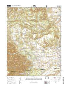 Rye Colorado Current topographic map, 1:24000 scale, 7.5 X 7.5 Minute, Year 2016