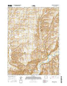 Sevenmile Draw Colorado Current topographic map, 1:24000 scale, 7.5 X 7.5 Minute, Year 2016