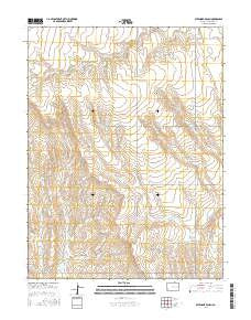Sevenmile Ranch Colorado Current topographic map, 1:24000 scale, 7.5 X 7.5 Minute, Year 2016