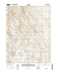 Severance Colorado Current topographic map, 1:24000 scale, 7.5 X 7.5 Minute, Year 2016