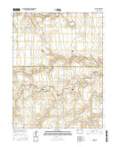 Shaw Colorado Current topographic map, 1:24000 scale, 7.5 X 7.5 Minute, Year 2016