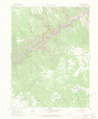 Shoshone Colorado Historical topographic map, 1:24000 scale, 7.5 X 7.5 Minute, Year 1961