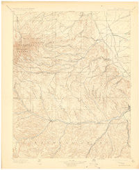 Spanish Peaks Colorado Historical topographic map, 1:125000 scale, 30 X 30 Minute, Year 1897