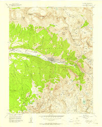 Telluride Colorado Historical topographic map, 1:24000 scale, 7.5 X 7.5 Minute, Year 1955