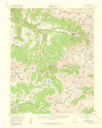 Telluride Colorado Historical topographic map, 1:62500 scale, 15 X 15 Minute, Year 1955