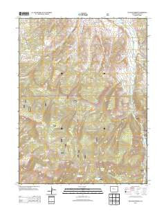 The Seven Hermits Colorado Historical topographic map, 1:24000 scale, 7.5 X 7.5 Minute, Year 2013