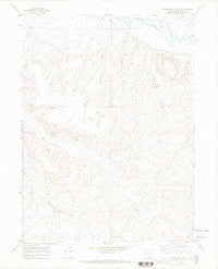 Thornburgh Gulch Colorado Historical topographic map, 1:24000 scale, 7.5 X 7.5 Minute, Year 1969