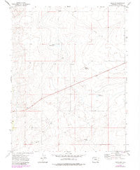 Timpas NW Colorado Historical topographic map, 1:24000 scale, 7.5 X 7.5 Minute, Year 1972
