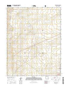 Timpas NW Colorado Current topographic map, 1:24000 scale, 7.5 X 7.5 Minute, Year 2016