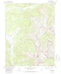 Tincup Colorado Historical topographic map, 1:24000 scale, 7.5 X 7.5 Minute, Year 1982