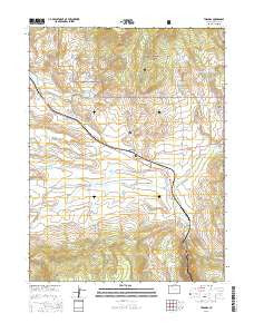 Toponas Colorado Current topographic map, 1:24000 scale, 7.5 X 7.5 Minute, Year 2016