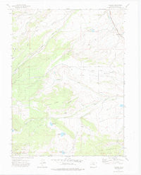 Trapper Colorado Historical topographic map, 1:24000 scale, 7.5 X 7.5 Minute, Year 1972