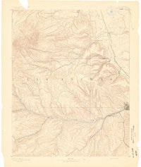 Trinidad Colorado Historical topographic map, 1:125000 scale, 30 X 30 Minute, Year 1891