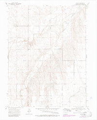 Tuttle Colorado Historical topographic map, 1:24000 scale, 7.5 X 7.5 Minute, Year 1969