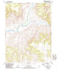 Twelvemile Mesa Colorado Historical topographic map, 1:24000 scale, 7.5 X 7.5 Minute, Year 1986