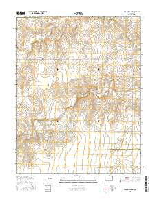 Two Buttes NW Colorado Current topographic map, 1:24000 scale, 7.5 X 7.5 Minute, Year 2016