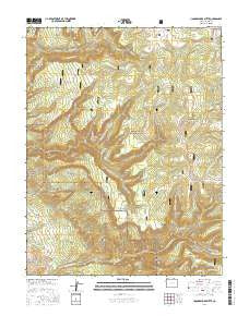 Uncompahgre Butte Colorado Current topographic map, 1:24000 scale, 7.5 X 7.5 Minute, Year 2016