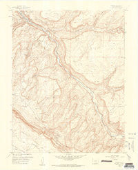 Uravan Colorado Historical topographic map, 1:24000 scale, 7.5 X 7.5 Minute, Year 1960