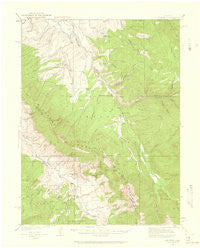 Ute Peak Colorado Historical topographic map, 1:62500 scale, 15 X 15 Minute, Year 1933