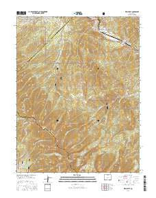 Wellsville Colorado Current topographic map, 1:24000 scale, 7.5 X 7.5 Minute, Year 2016