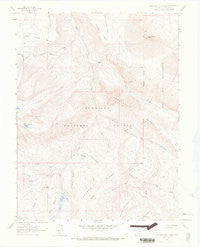 West Beckwith Peak Colorado Historical topographic map, 1:24000 scale, 7.5 X 7.5 Minute, Year 1964