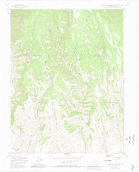 West Elk Peak SW Colorado Historical topographic map, 1:24000 scale, 7.5 X 7.5 Minute, Year 1954