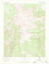 West Elk Peak Colorado Historical topographic map, 1:24000 scale, 7.5 X 7.5 Minute, Year 1965