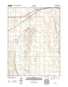 Wiggins Colorado Historical topographic map, 1:24000 scale, 7.5 X 7.5 Minute, Year 2013