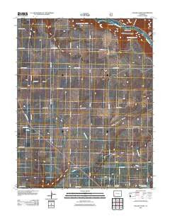 Yellow Jacket Colorado Historical topographic map, 1:24000 scale, 7.5 X 7.5 Minute, Year 2011