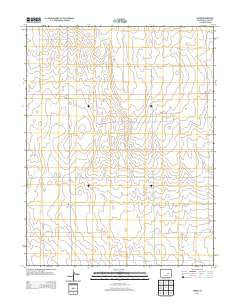 Yoder Colorado Historical topographic map, 1:24000 scale, 7.5 X 7.5 Minute, Year 2013