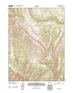 Zenobia Peak Colorado Historical topographic map, 1:24000 scale, 7.5 X 7.5 Minute, Year 2013