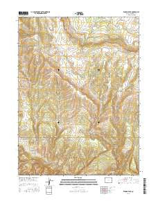 Zenobia Peak Colorado Current topographic map, 1:24000 scale, 7.5 X 7.5 Minute, Year 2016