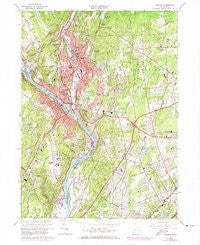 Ansonia Connecticut Historical topographic map, 1:24000 scale, 7.5 X 7.5 Minute, Year 1964