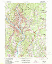 Ansonia Connecticut Historical topographic map, 1:24000 scale, 7.5 X 7.5 Minute, Year 1964