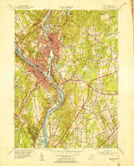 Ansonia Connecticut Historical topographic map, 1:31680 scale, 7.5 X 7.5 Minute, Year 1953