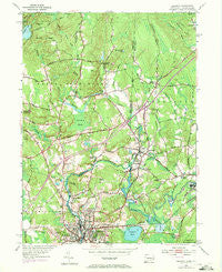 Ashaway Rhode Island Historical topographic map, 1:24000 scale, 7.5 X 7.5 Minute, Year 1953