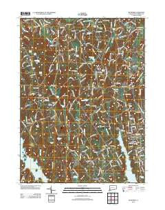 Botsford Connecticut Historical topographic map, 1:24000 scale, 7.5 X 7.5 Minute, Year 2012