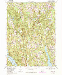 Botsford Connecticut Historical topographic map, 1:24000 scale, 7.5 X 7.5 Minute, Year 1969