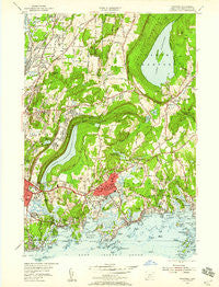 Branford Connecticut Historical topographic map, 1:24000 scale, 7.5 X 7.5 Minute, Year 1954