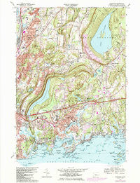 Branford Connecticut Historical topographic map, 1:24000 scale, 7.5 X 7.5 Minute, Year 1967