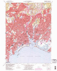 Bridgeport Connecticut Historical topographic map, 1:24000 scale, 7.5 X 7.5 Minute, Year 1970