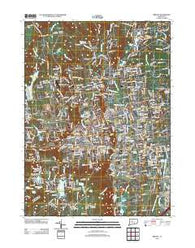 Bristol Connecticut Historical topographic map, 1:24000 scale, 7.5 X 7.5 Minute, Year 2012