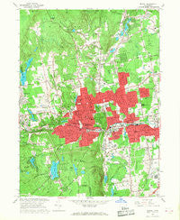 Bristol Connecticut Historical topographic map, 1:24000 scale, 7.5 X 7.5 Minute, Year 1966