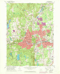 Bristol Connecticut Historical topographic map, 1:24000 scale, 7.5 X 7.5 Minute, Year 1966