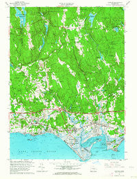 Clinton Connecticut Historical topographic map, 1:24000 scale, 7.5 X 7.5 Minute, Year 1961